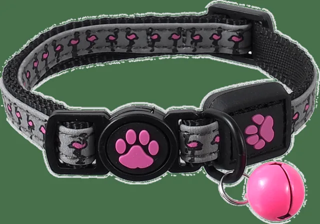 Obojek Active Cat Reflective XXS růžový 1x16-22cm