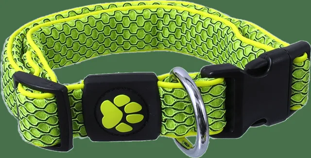 Obojek Active Dog Mellow M limetka 2,5x35-51cm