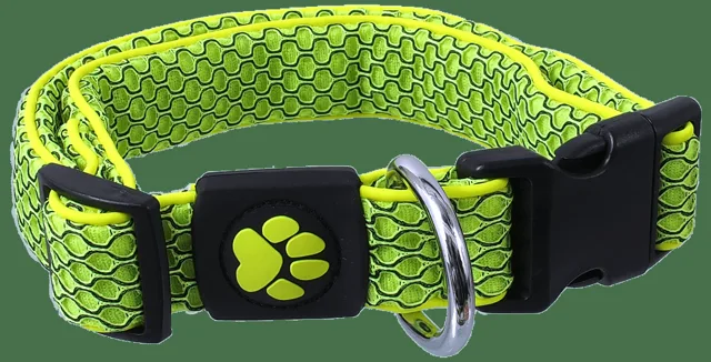 Obojek Active Dog Mellow S limetka 2,5x28-40cm