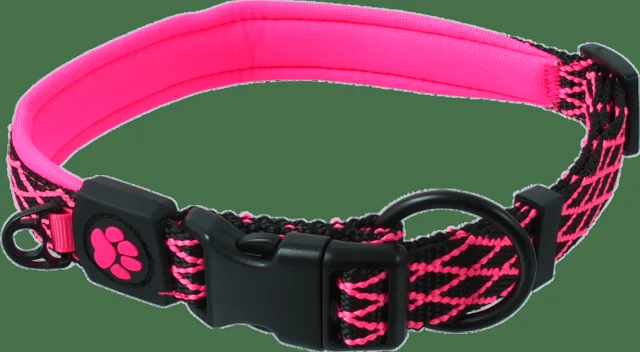 Obojek Active Dog Mystic L růžový 2,5x53-64cm