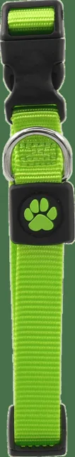 Obojek Active Dog Premium M limetka 2x34-49cm