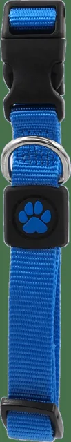 Obojek Active Dog Premium M modrý 2x34-49cm