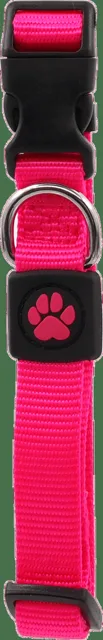 Obojek Active Dog Premium M růžový 2x34-49cm
