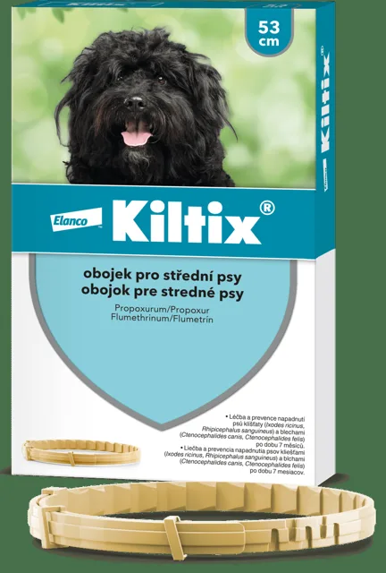 Obojek antiparazitní Kiltix střední 53cm