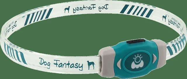 Obojek Dog Fantasy LED svítící různobarevný M 50cm