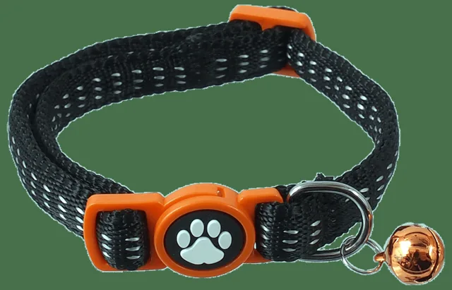 Obojek Magic Cat Nylon XS černý 1x19-31cm