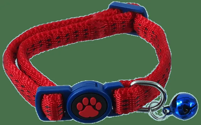 Obojek Magic Cat Nylon XS červený 1x19-31cm