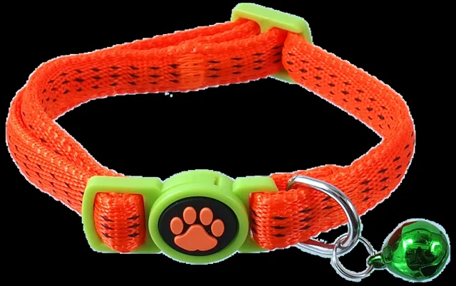 Obojek Magic Cat Nylon XS oranžový 1x19-31cm