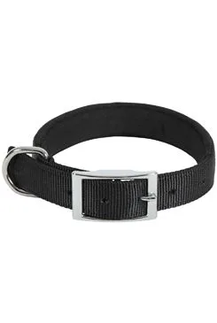 Obojek pes soft nylon černý 25mm/65cm Zolux