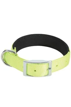 Obojek pes soft nylon zelený 25mm/65cm Zolux