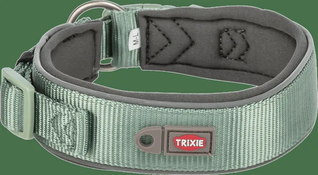 Obojek Premium extra široký Trixie XS–S 27–35 cm / 25 mm zeleno grafitový