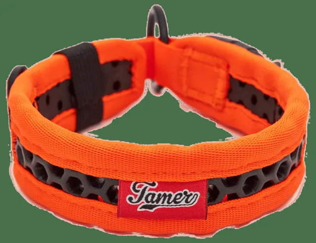 Obojek Tamer Softy 2,8x41cm oranžovočerný