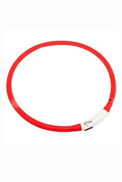 Obojek USB Visio Light 70cm červený Karlie