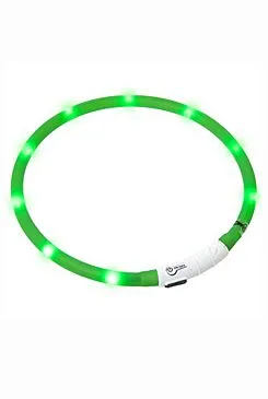 Obojek USB Visio Light 70cm zelený Karlie