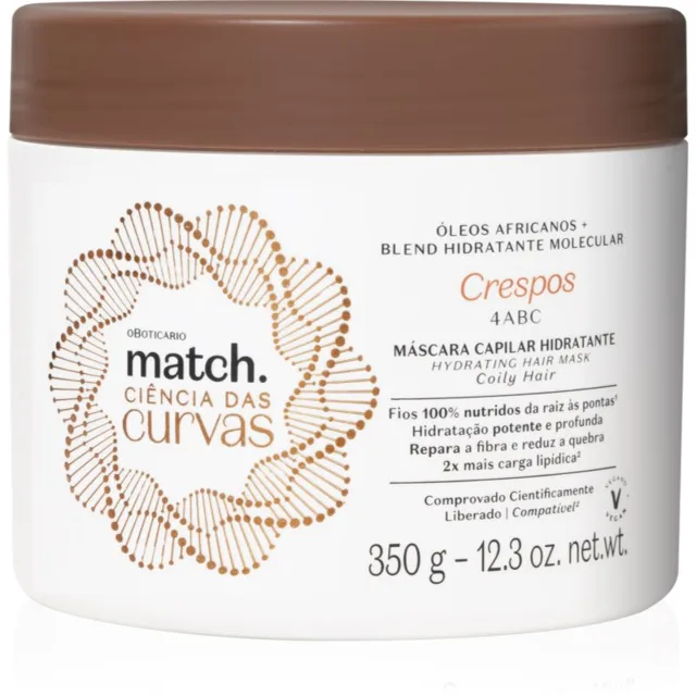 oBoticário Match maska pro kudrnaté vlasy 350 g