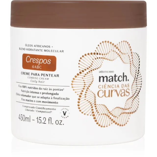 oBoticário Match. Science of Curves hydratační krém pro vlnité a kudrnaté vlasy 450 ml