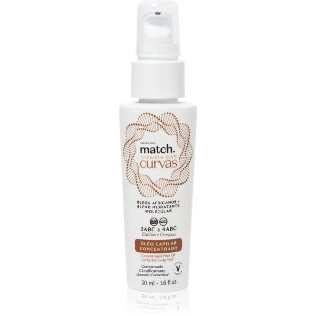 oBoticário Match. Science of Curves vlasový olej pro vlnité a kudrnaté vlasy 50 ml