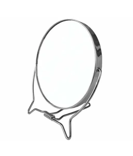 Oboustranné kulaté zrcátko Duko M-07 - 127 x 147 mm