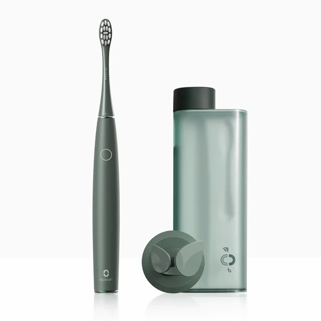 Oclean Air 2t set sonický kartáček a pouzdro, zelený