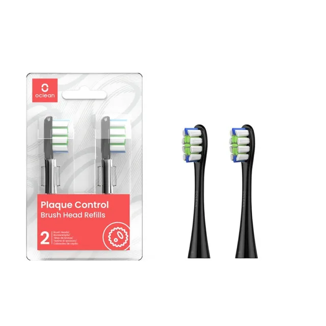 Oclean Plaque control brush hlavice 2 ks, černé