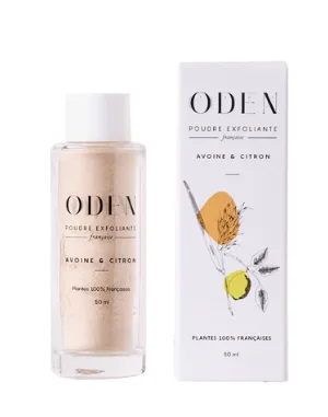ODEN Avoine & Citron – pudrový exfoliant na tvář 35 g