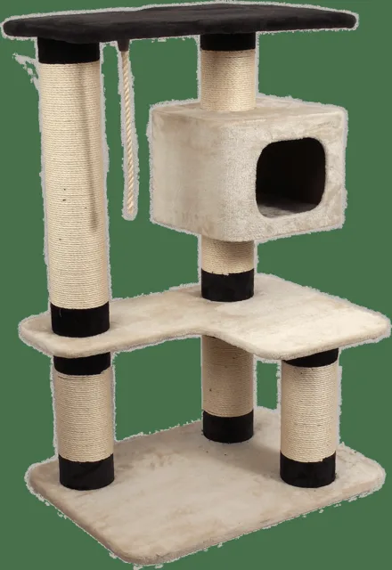 Odpočívadlo Magic Cat Valerie béžovo-černé 121cm