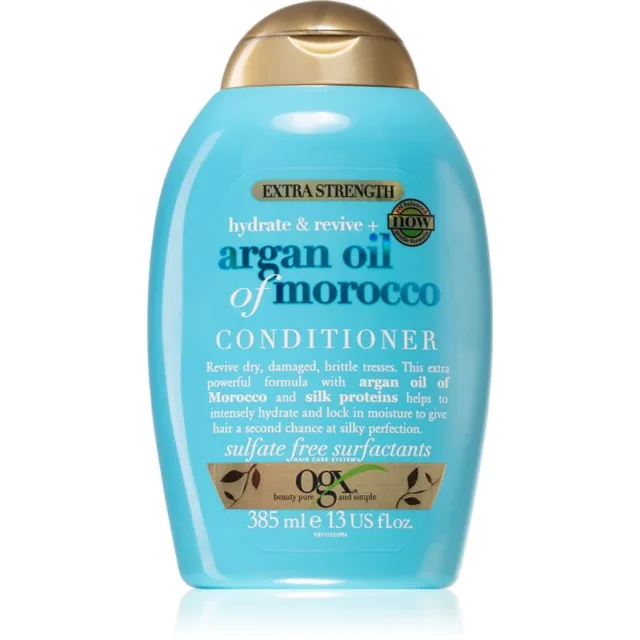OGX Argan Oil Of Morocco Extra Strenght obnovující kondicionér pro poškozené vlasy 385 ml