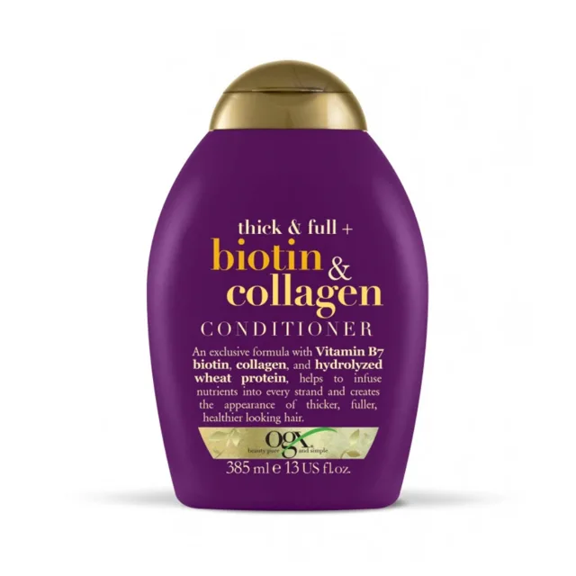 OGX Biotin Collagen kondicionér na jemné vlasy pro větší objem 385 ml