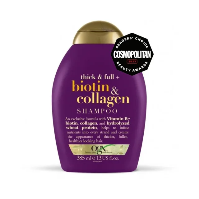 OGX  Biotin Collagen šampon na objem vlasů 385 ml