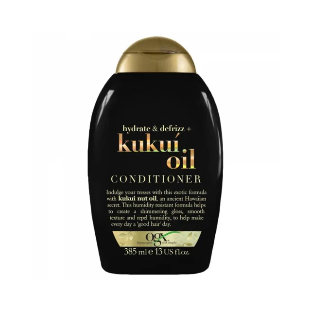 OGX Kukui Oil hydratační kondicionér proti krepatění vlasů 385 ml