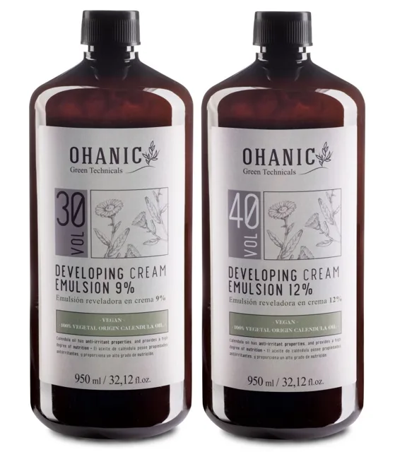 Ohanic Cream Developer Emulsion 950ml - Přírodní peroxid Ohanic Cream Emulsion:  9% - 30VOL