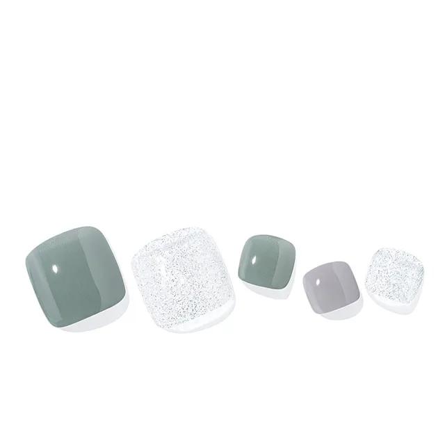 ohora Semi Cured Gel Pedicure Strips P Ice Mint nálepky na nehty na nohy odstín PD-152 1 ks
