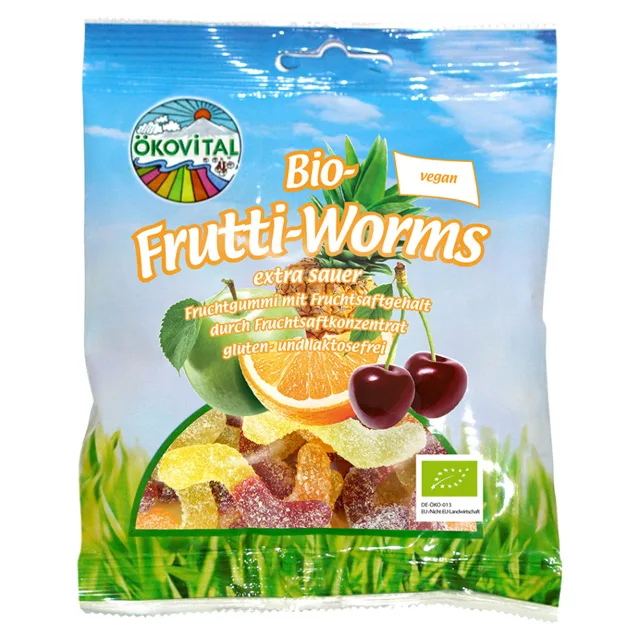 ÖKOVITAL Želé červíci vegan BIO 80 g