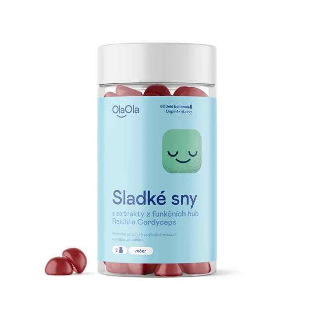 OlaOla Dreamy Gummies: Meduňka & Čínské houby 60 želé bonbónů