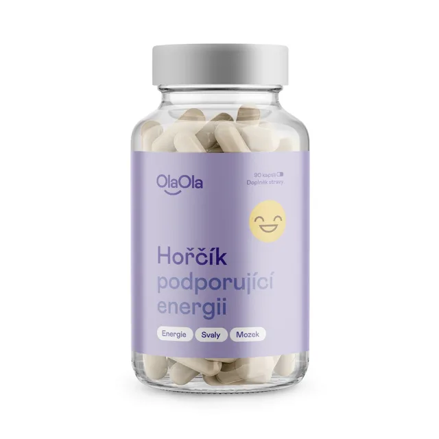 OlaOla Hořčík podporující energii 90 kapslí