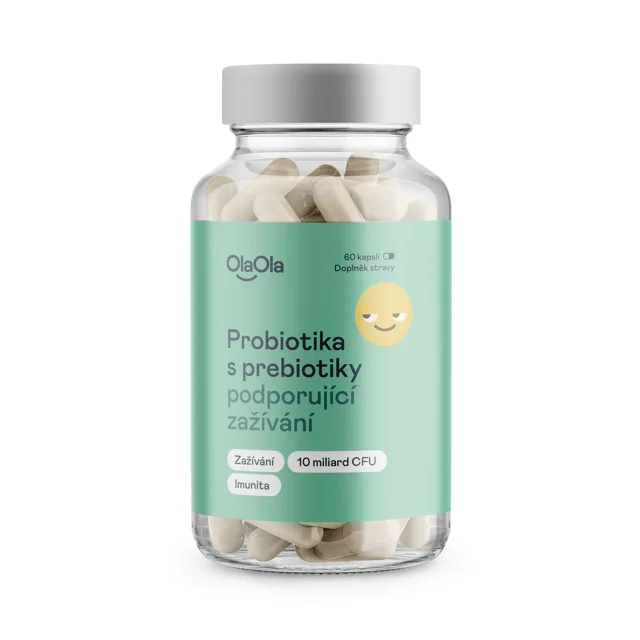 OlaOla Probiotika s prebiotiky podporující zažívání 60 kapslí