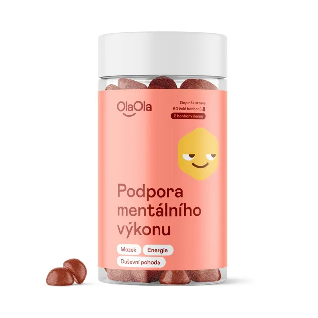 OlaOla Želé podpora mentálního výkonu s čínskými houbami 60 bonbonů