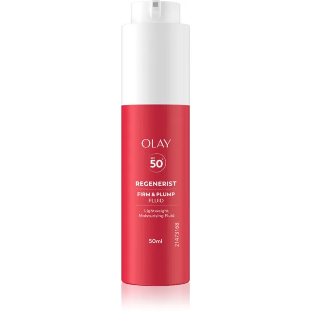Olay Regenerist Firm & Plump liftingový hydratační fluid s niacinamidem SPF 50+ 50 ml