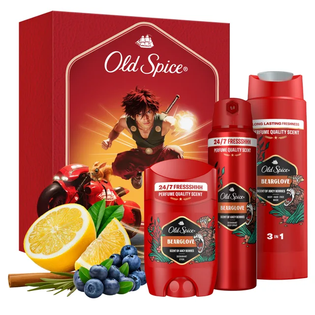 Old Spice Dárková sada Bearglove Anime