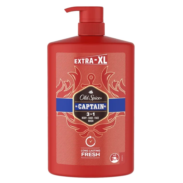 OLD SPICE Sprchový gel a šampon Captain 1000 ml