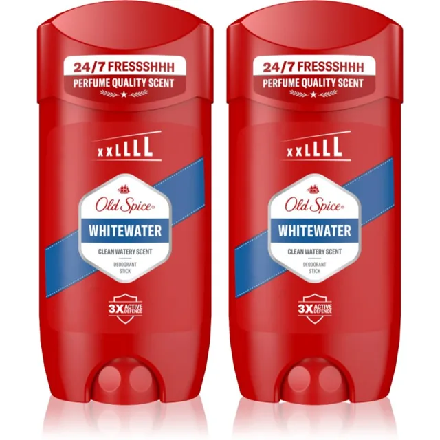 Old Spice Whitewater tuhý deodorant 2x85 ml