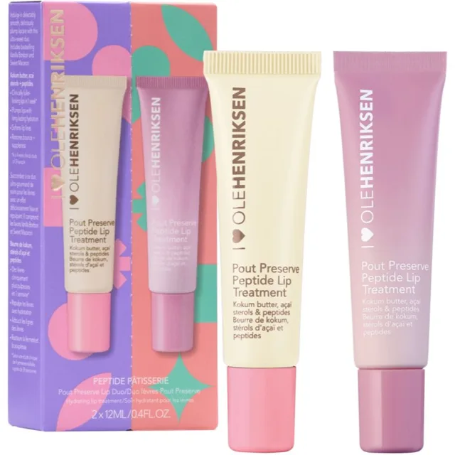 OLEHENRIKSEN Peptide Pâtisserie Pout Preserve Lip Duo dárková sada na rty pro ženy