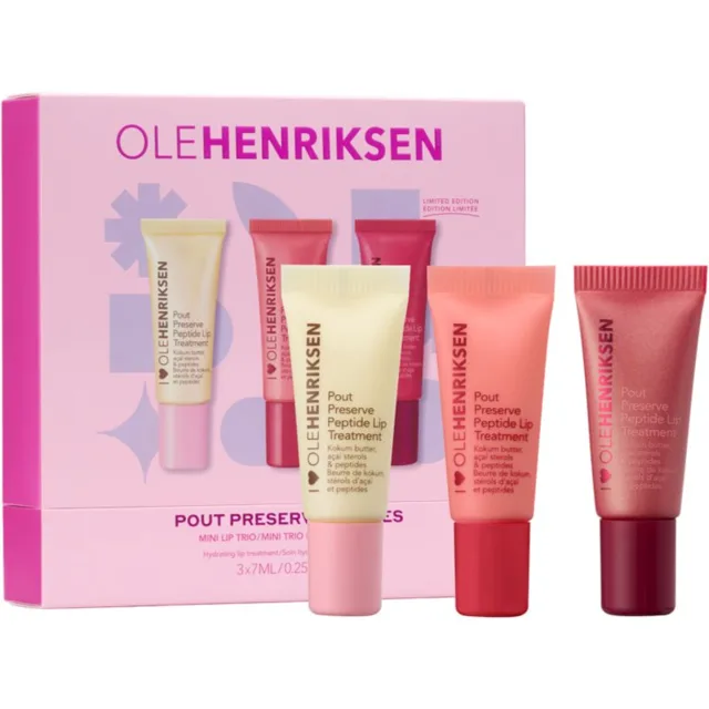 OLEHENRIKSEN Pout Preserve Mini Hydrating Peptide Lip Trio dárková sada na rty