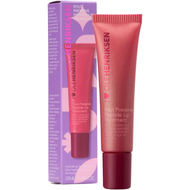 OLEHENRIKSEN Pout Preserve Peptide Lip Treatment hydratační lesk na rty odstín Pomegranate Fizz Glimmer 12 ml