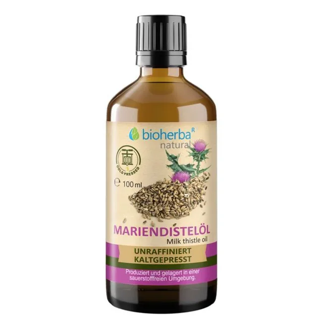 Olej z ostropestřce mariánského – 100 ml – Bioherba