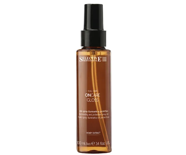 Olejový bezoplachový sprej pro vlasy namáhané sluncem Selective Professional OnCare Gloss Protective Spray Oil - 100 ml + dárek zdarma