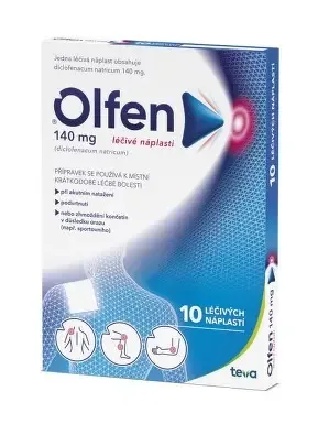 Olfen 140 mg léčivé náplasti drm.emp.med. 10 x 140 mg