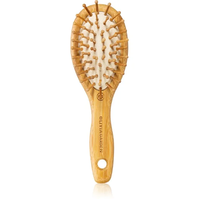 Olivia Garden Bamboo Touch plochý kartáč na vlasy a vlasovou pokožku XS 1 ks
