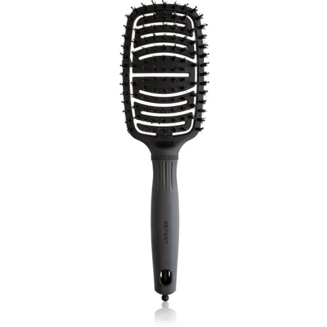 Olivia Garden Care Flex Board & Nylon Black plochý kartáč na vlasy 1 ks