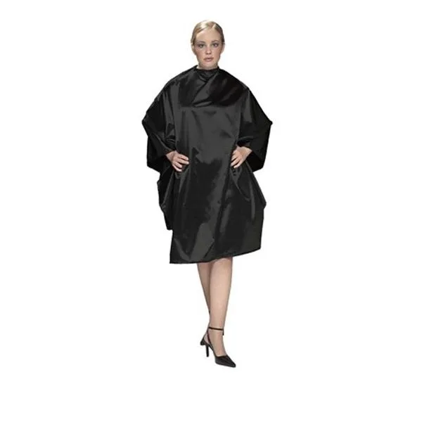Olivia Garden Charm Cape Black - Kadeřnická pláštěnka černá
